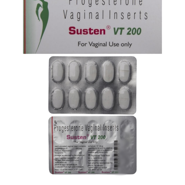 Susten VT 200 Tablet (Progesterone (Natural Micronized 200mg)