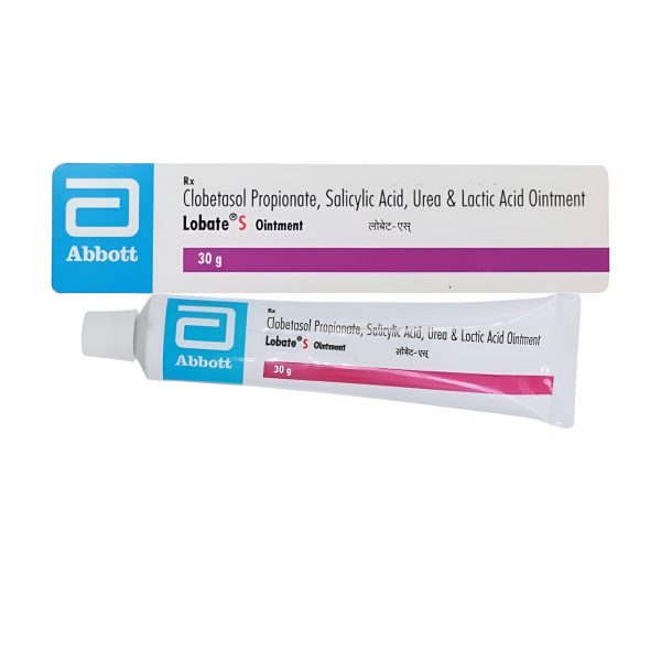 Lobate S 30g Ointment(Clobetasol (0.05% w/w) + Salicylic Acid 3% + Lactic Acid 3% + Urea 10%