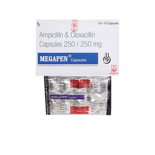 Megapen Capsule(Ampicillin 250mg+ Cloxacillin 250mg)